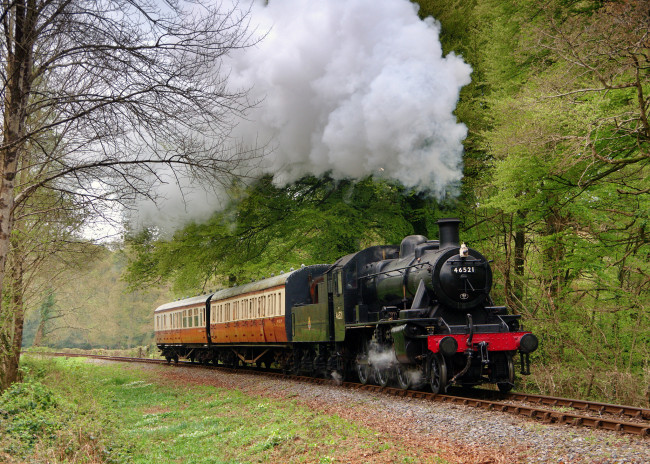 Обои картинки фото техника, паровозы, дорога, железная, рельсы, паровоз