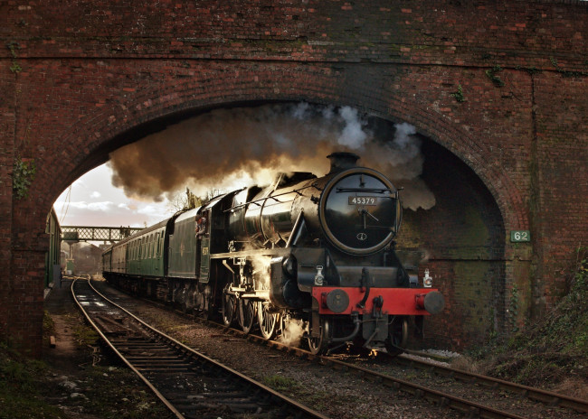 Обои картинки фото техника, паровозы, рельсы, дорога, железная, паровоз