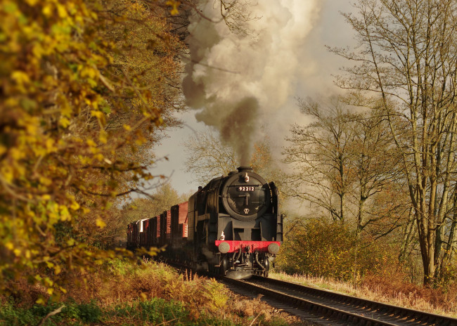 Обои картинки фото техника, паровозы, железная, дорога, рельсы, паровоз