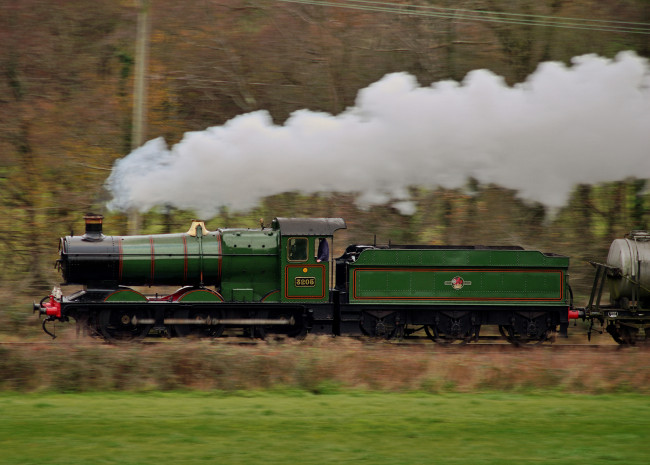 Обои картинки фото техника, паровозы, паровоз, рельсы, дорога, железная