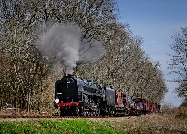 Обои картинки фото техника, паровозы, паровоз, рельсы, дорога, железная