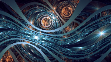 Картинка 3д+графика фракталы+ fractal цвета фон узор