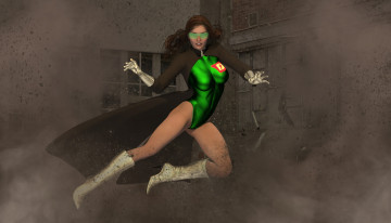 Картинка 3д+графика фантазия+ fantasy девушка поза фон взгляд