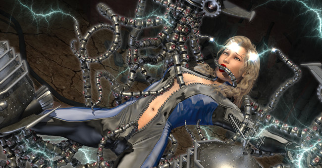 Обои картинки фото 3д графика, фантазия , fantasy, фон, взгляд, девушка