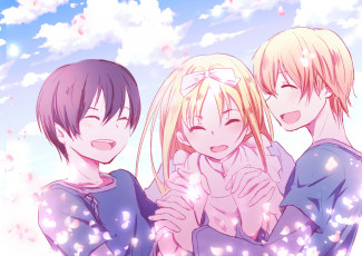 Картинка аниме sword+art+online кирито асуна