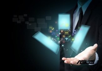 Картинка компьютеры asus фон логотип