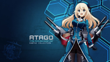 Картинка аниме kantai+collection девушка взгляд фон
