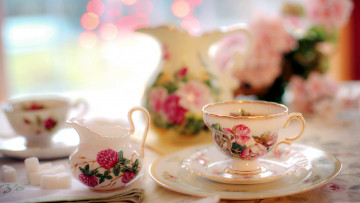 Картинка еда напитки +Чай чай фарфор сахар