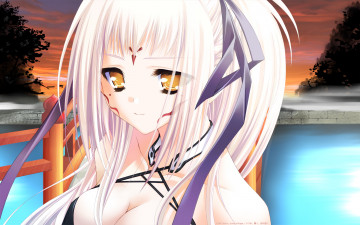 Картинка аниме unknown +другое девушка взгляд фон