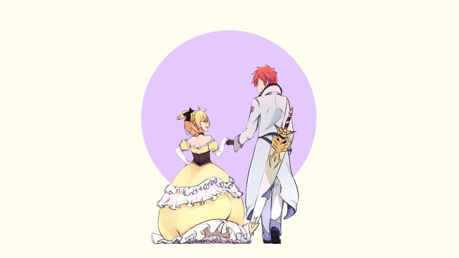 Обои картинки фото аниме, re,  zero kara hajimeru isekai seikatsu, двое