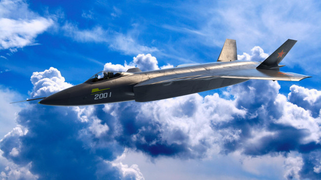 Обои картинки фото авиация, боевые самолёты, самолет, полет, облака