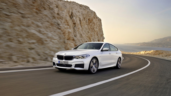 Обои картинки фото bmw 6 series 640i xdrive gran turismo 2018, автомобили, bmw, turismo, series, 2018, 640i, 6, gran, xdrive