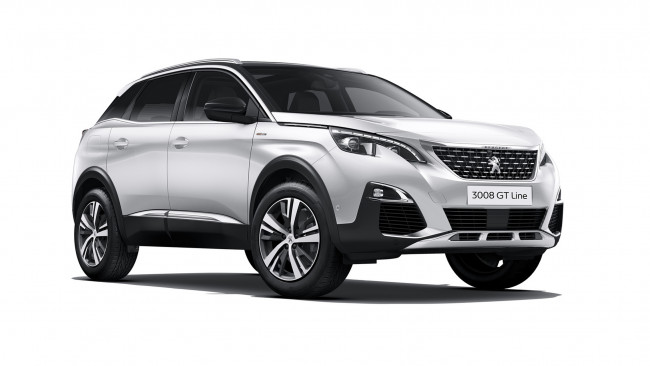 Обои картинки фото peugeot 3008 gt line 2017, автомобили, peugeot, 3008, gt, line, 2017