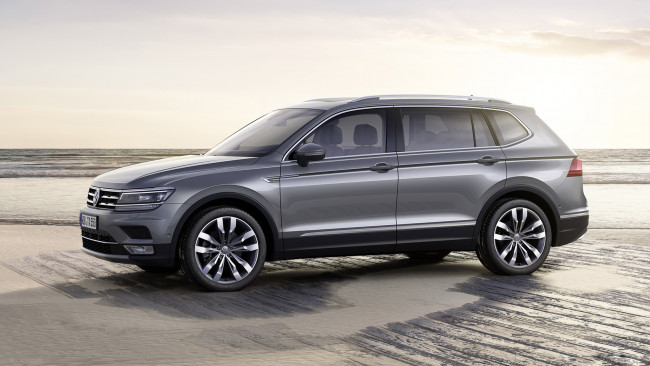 Обои картинки фото volkswagen tiguan allspace highline 4motion 2018, автомобили, volkswagen, allspace, tiguan, 2018, 4motion, highline