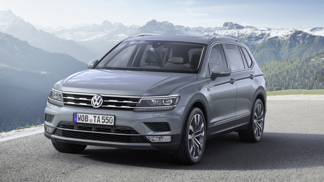 Обои картинки фото volkswagen tiguan allspace highline 4motion 2018, автомобили, volkswagen, 2018, highline, 4motion, tiguan, allspace