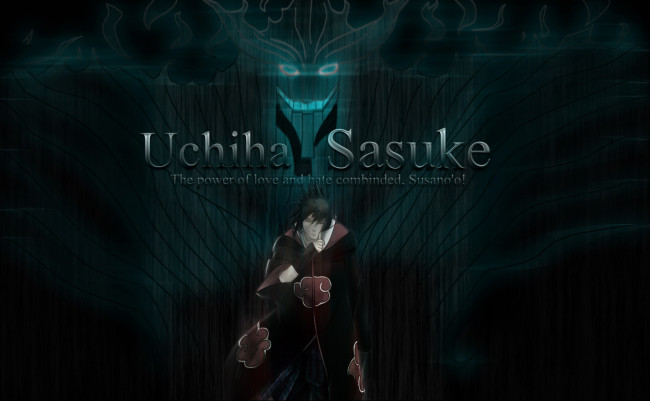 Обои картинки фото аниме, naruto, саске