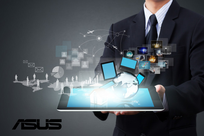 Обои картинки фото компьютеры, asus, фон, логотип