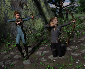 Картинка 3д+графика фантазия+ fantasy фон взгляд девушки