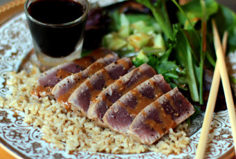 Картинка еда рыбные+блюда +с+морепродуктами тунец