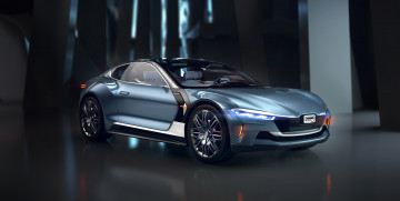 Картинка 2018+qoros+mile+1 автомобили qoros концепт mile 1 электромобиль китай 2018