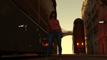 Картинка 3д+графика люди+ people фон взгляд девушка