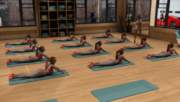 Картинка 3д+графика спорт+ sport фон взгляд девушки