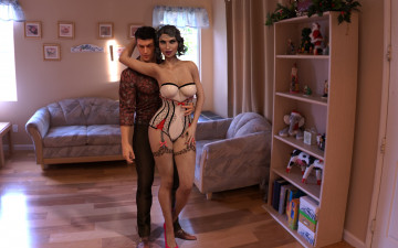 Картинка 3д+графика романтика+ romantics взгляд фон девушка