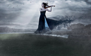 Картинка музыка -другое скрипка девушка