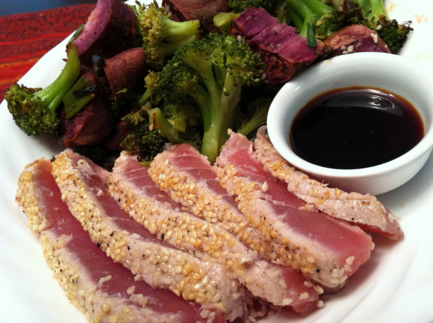 Обои картинки фото еда, рыбные блюда,  с морепродуктами, тунец