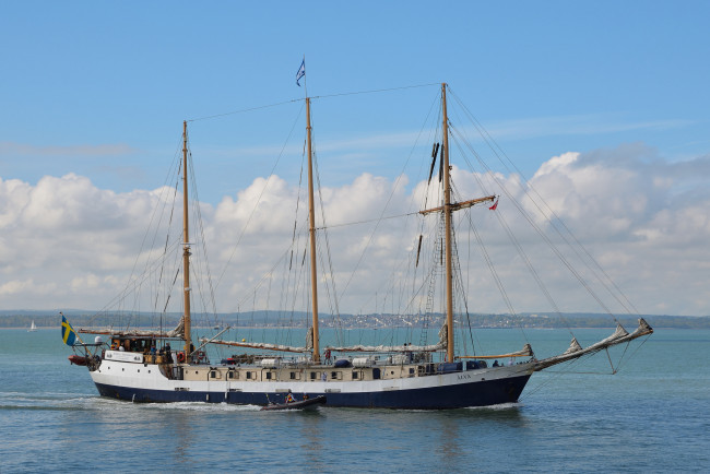 Обои картинки фото alva, корабли, парусники, мачты, паруса