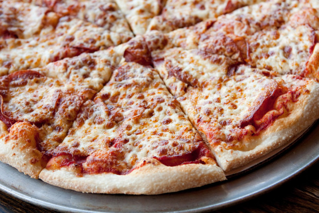 Обои картинки фото еда, пицца, бекон