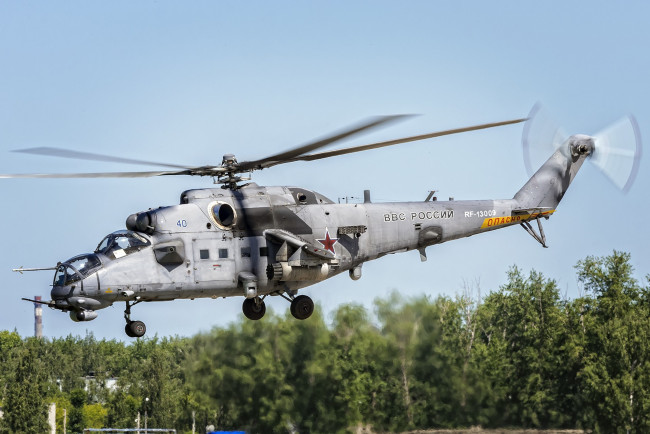 Обои картинки фото mil mi-35m, авиация, вертолёты, вертушка