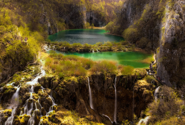 Обои картинки фото природа, водопады, простор