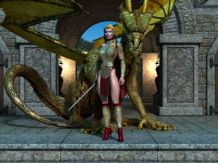 Картинка 3д+графика фантазия+ fantasy девушка взгляд фон