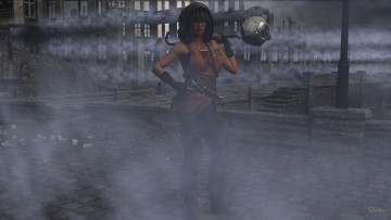 Картинка 3д+графика фантазия+ fantasy взгляд фон девушка