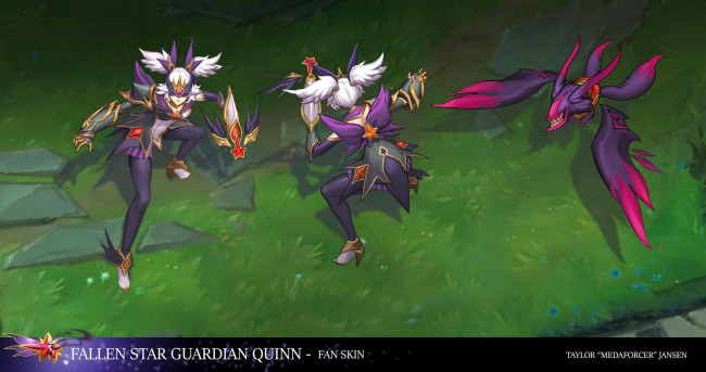 Обои картинки фото видео игры, league of legends, quinn, ракурсы