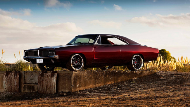 Обои картинки фото автомобили, dodge, 1969, charger