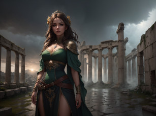 Картинка фэнтези девушки нейросети графика нейроарт ai art нейронные сети рисунки нейро искусство девушка