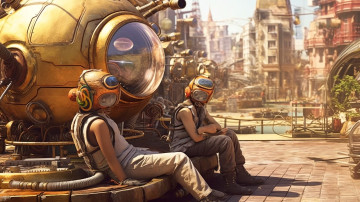 Картинка фэнтези роботы +киборги +механизмы нейросети графика нейроарт ai art нейронные сети рисунки нейро искусство