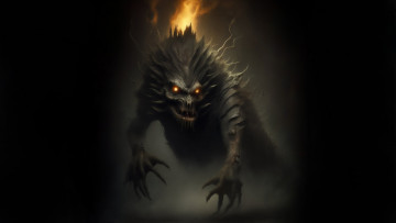 Картинка фэнтези демоны нейросети графика нейроарт ai art нейронные сети рисунки нейро искусство ужас