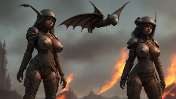 Картинка фэнтези роботы +киборги +механизмы нейросети графика нейроарт ai art нейронные сети рисунки нейро искусство робот