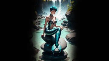 Картинка фэнтези русалки нейросети графика нейроарт ai art нейронные сети рисунки нейро искусство