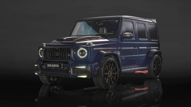 Обои картинки фото brabus 900 deep blue 2023, автомобили, brabus, тюнинг, mercedes, amg, g63, 900, deep, blue, гелик