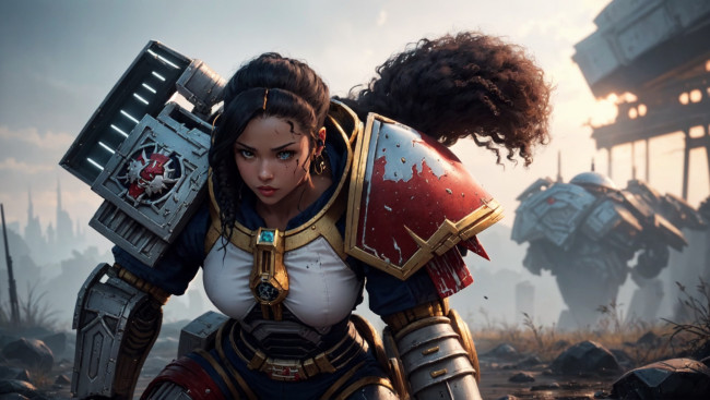 Обои картинки фото фэнтези, роботы,  киборги,  механизмы, нейросети, графика, нейроарт, ai, art, нейронные, сети, рисунки, нейро, искусство, киборг