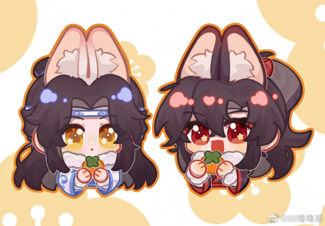 Обои картинки фото аниме, mo dao zu shi, вэй, усянь, лань, ванцзи, уши