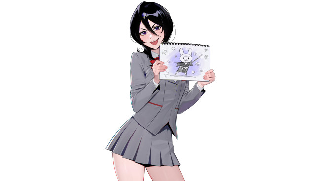 Обои картинки фото аниме, bleach, kuchiki, rukia