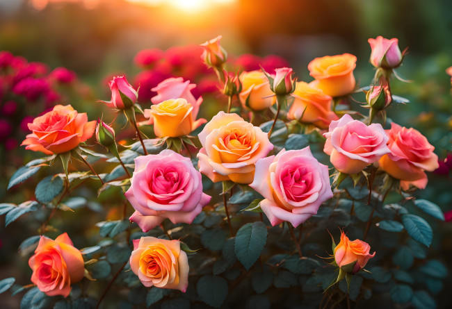 Обои картинки фото 3д графика, цветы , flowers, разноцветные, розы