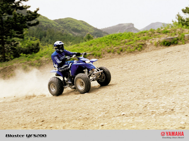 Обои картинки фото blaster, yfs200, мотоциклы, квадроциклы