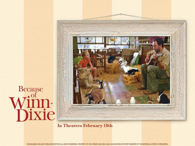Обои картинки фото because, of, winn, dixie, кино, фильмы