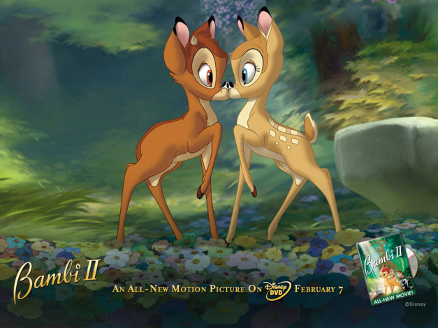 Обои картинки фото мультфильмы, bambi